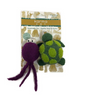 Karma Cat Turtle & Jellyfish Wool Cat Toys 2 pk