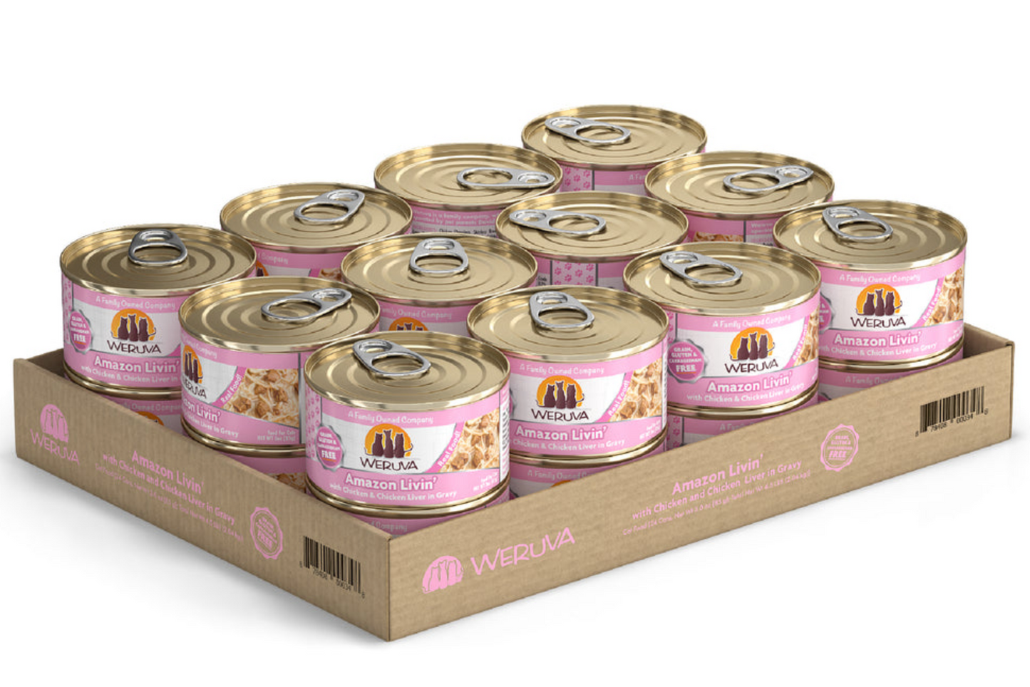 Weruva Cat Classic Grain-Free Amazon Livin' with Chicken & Chicken Liver in Gravy