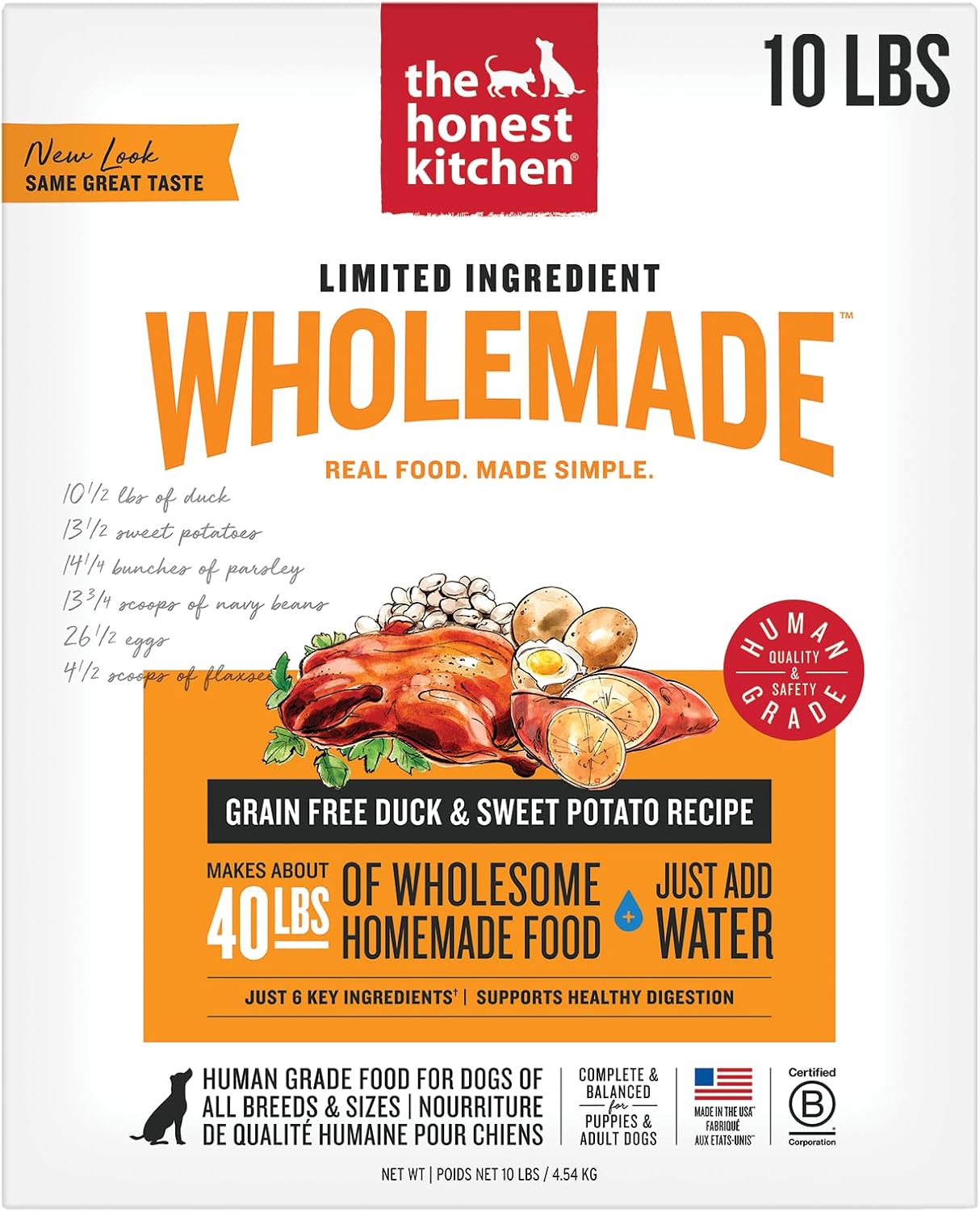 Honest Kitchen Limited Ingredient Duck Recipe