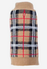 The Worthy Dog Tan Plaid Sweater