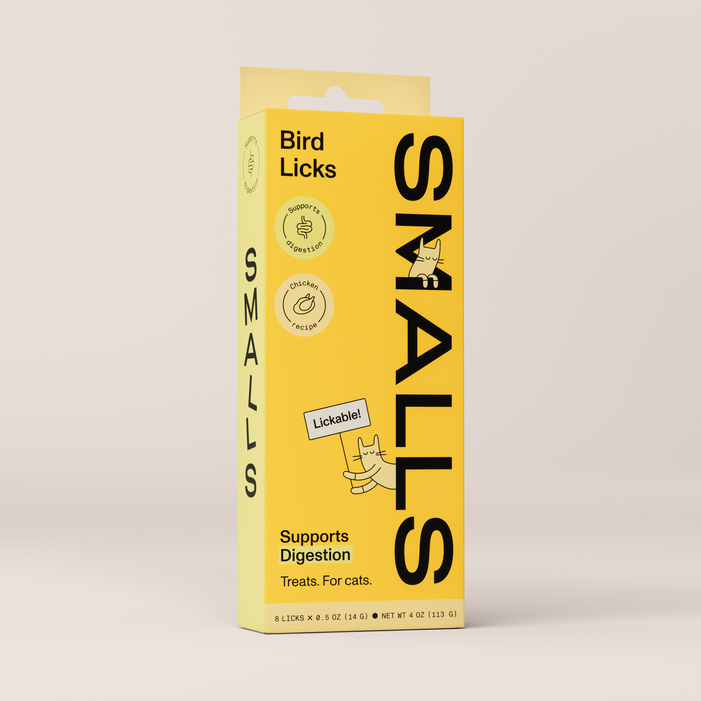 Smalls Chicken Digestion Lickable Treats Cat 8 Pack