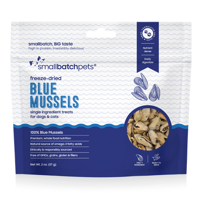 Small Batch Freeze Dried Blue Mussels 2 oz