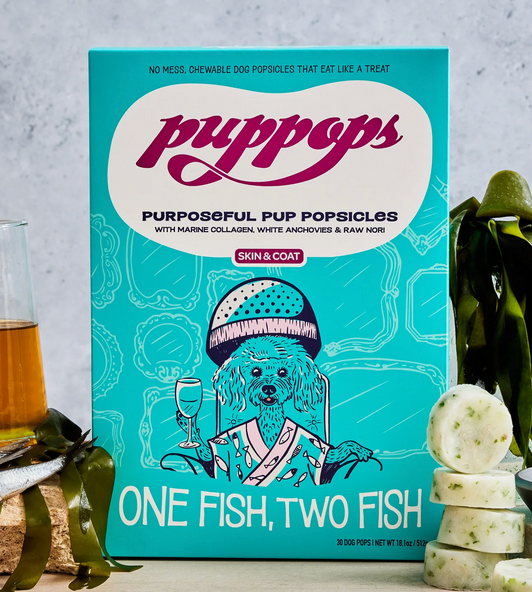 Puppops Skin & Coat "One Fish, Two Fish" 30 Dog Pops