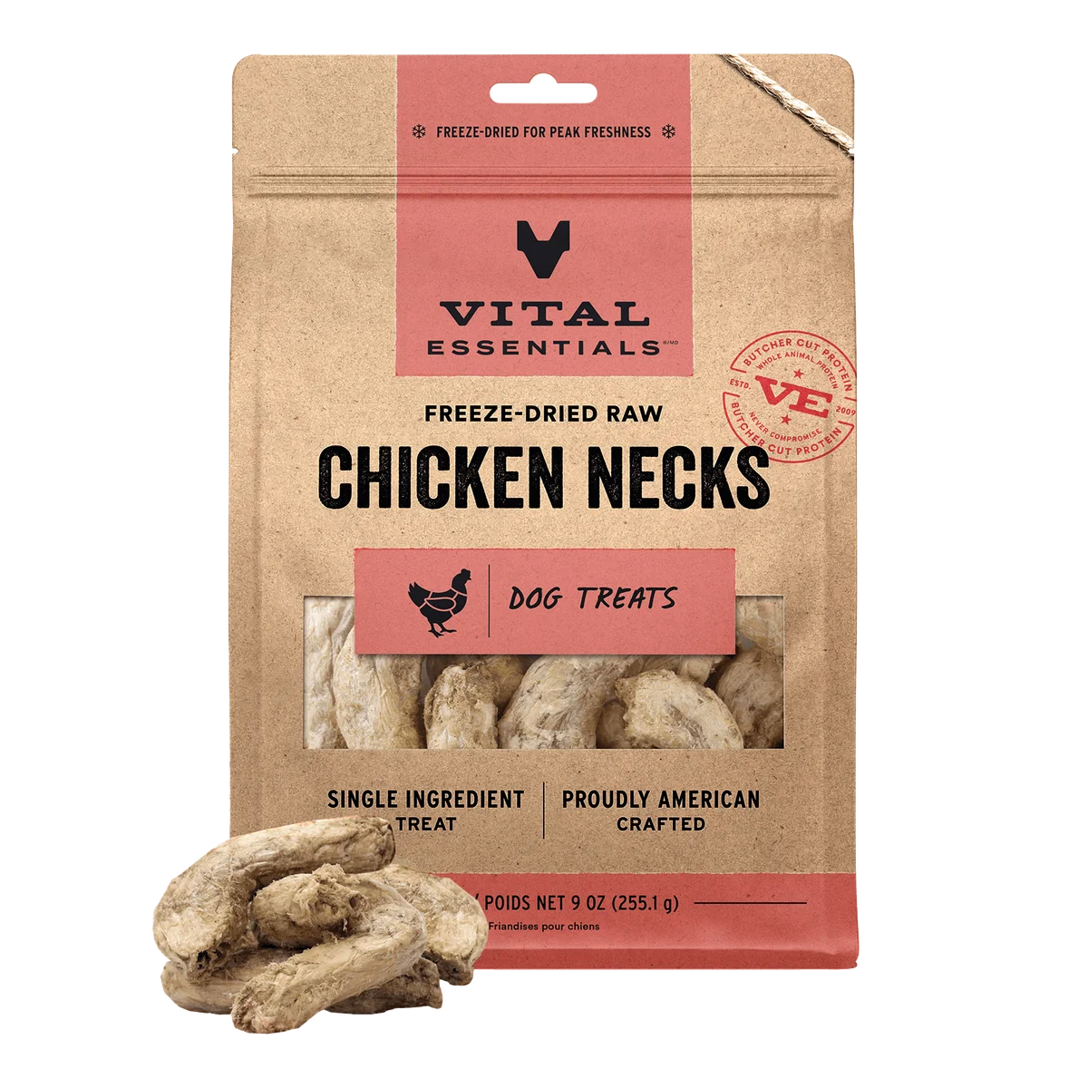 Vital Essentials Freeze Dried Chicken Neck