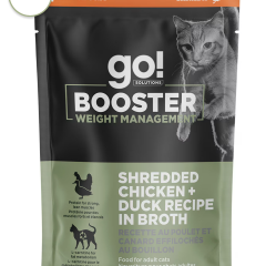 Go! Solutions Cat Booster Weight Management Chicken + Duck Shred
