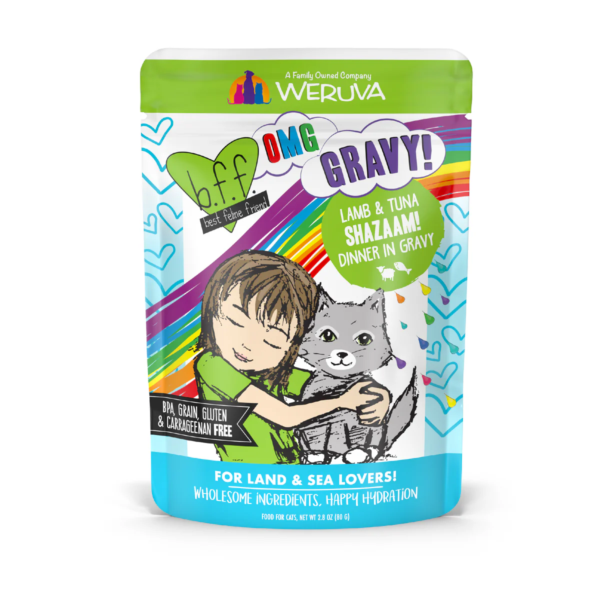 Weruva BFF OMG Shazaam! Lamb & Tuna Pouch