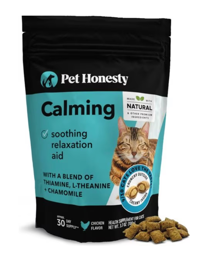 Pet Honesty Cat Calming Dual Texture Chew Supplement 3.7 oz