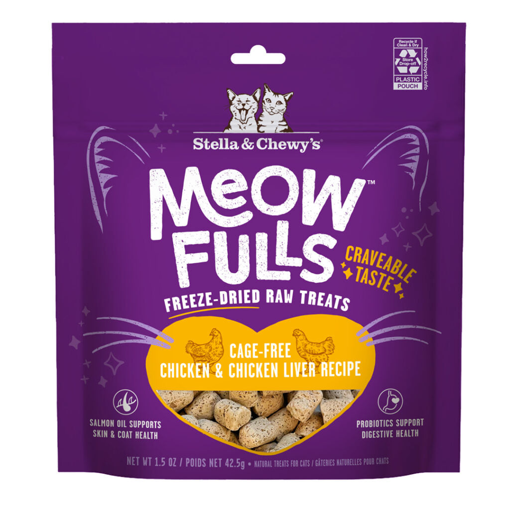 Stella & Chewys Cat Meow Fulls Freeze Dried Chicken 1.5 oz.