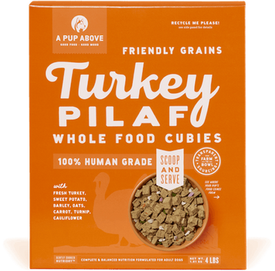 A Pup Above Cubies Turkey Pilaf