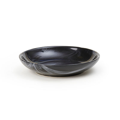 Petragelous Marble Black Stoneware Bowl 5"