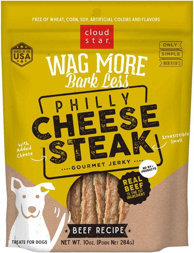 Wag More Bark Less Philly Cheese Steak  Jerky 10 oz