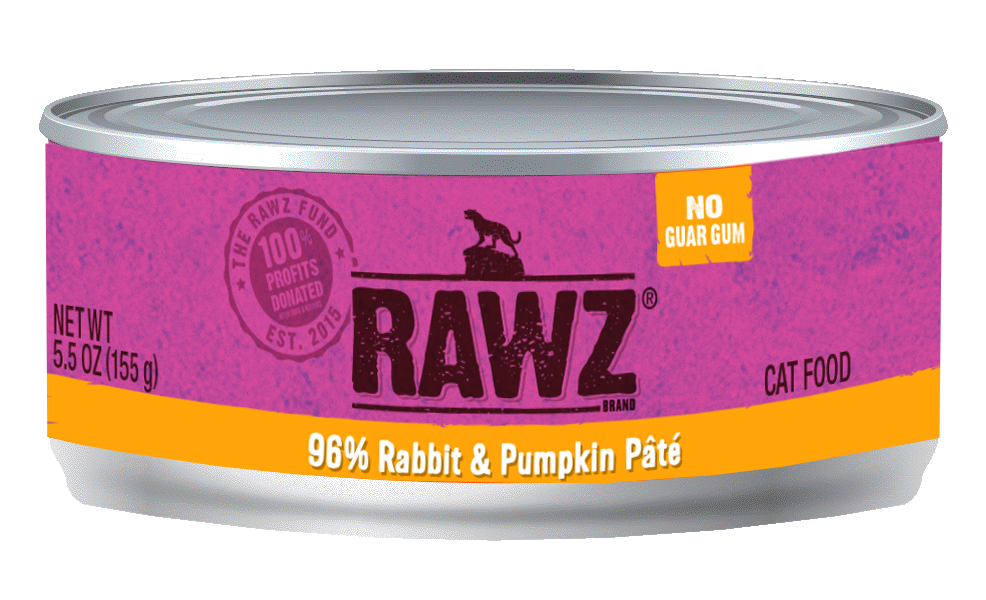 Rawz Cat 96% Rabbit & Pumpkin Pate