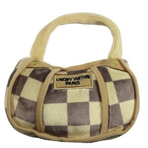 Haute Diggity Chewy Vuiton Checker Handbag Small