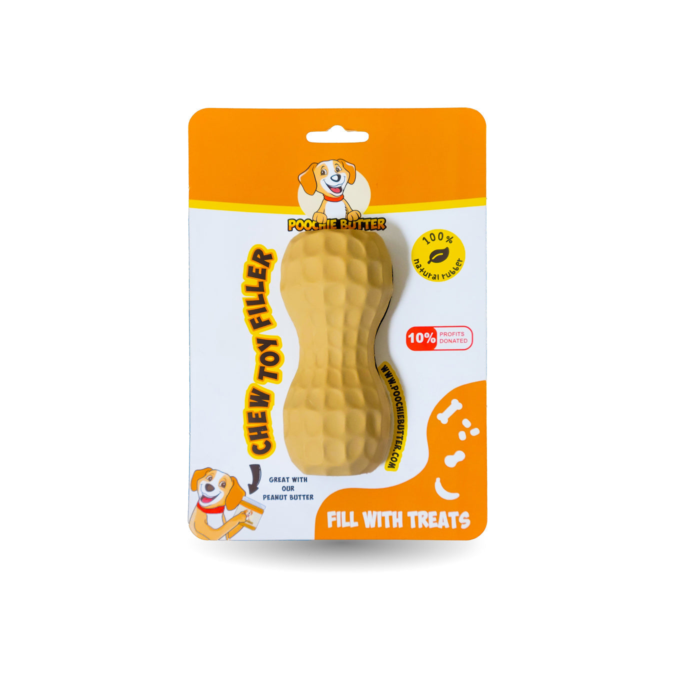 Poochie Butter Peanut Toy + 2 oz PB