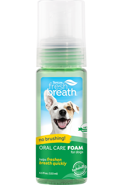 Tropiclean Fresh Breath Mint Foam 4.5 oz.