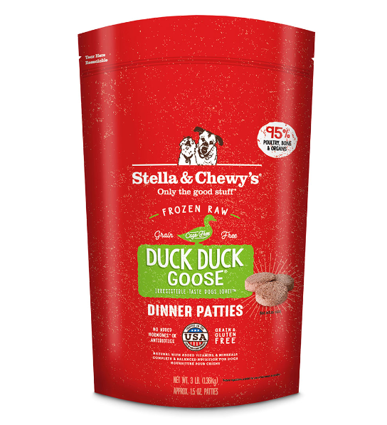 Stella & Chewy's Raw Frozen Duck Duck Goose Dinner Patties