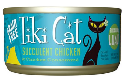 Tiki Cat Luau Succulent Chicken in Chicken Consomme