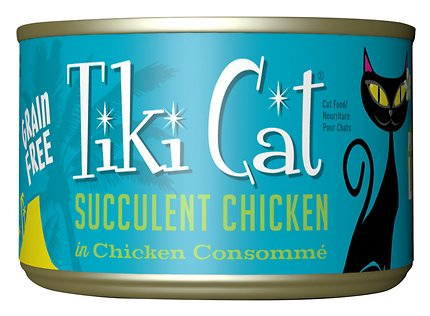 Tiki Cat Luau Succulent Chicken in Chicken Consomme