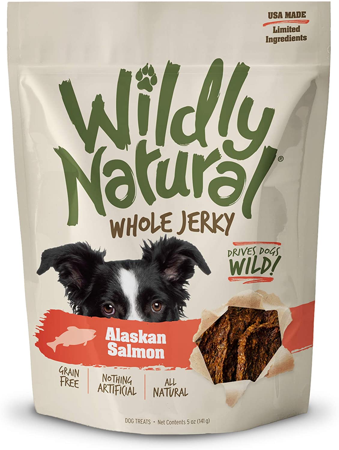 Wildly Natural Whole Alaskan Salmon Jerky 5 oz.