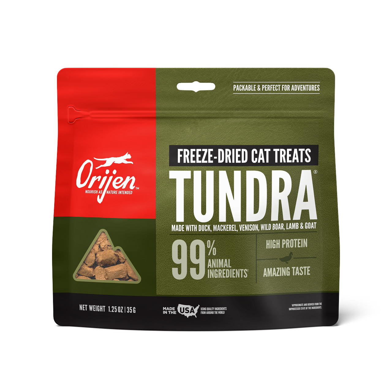 Orijen Tundra Freeze-Dried Cat Treats 1.25 oz.