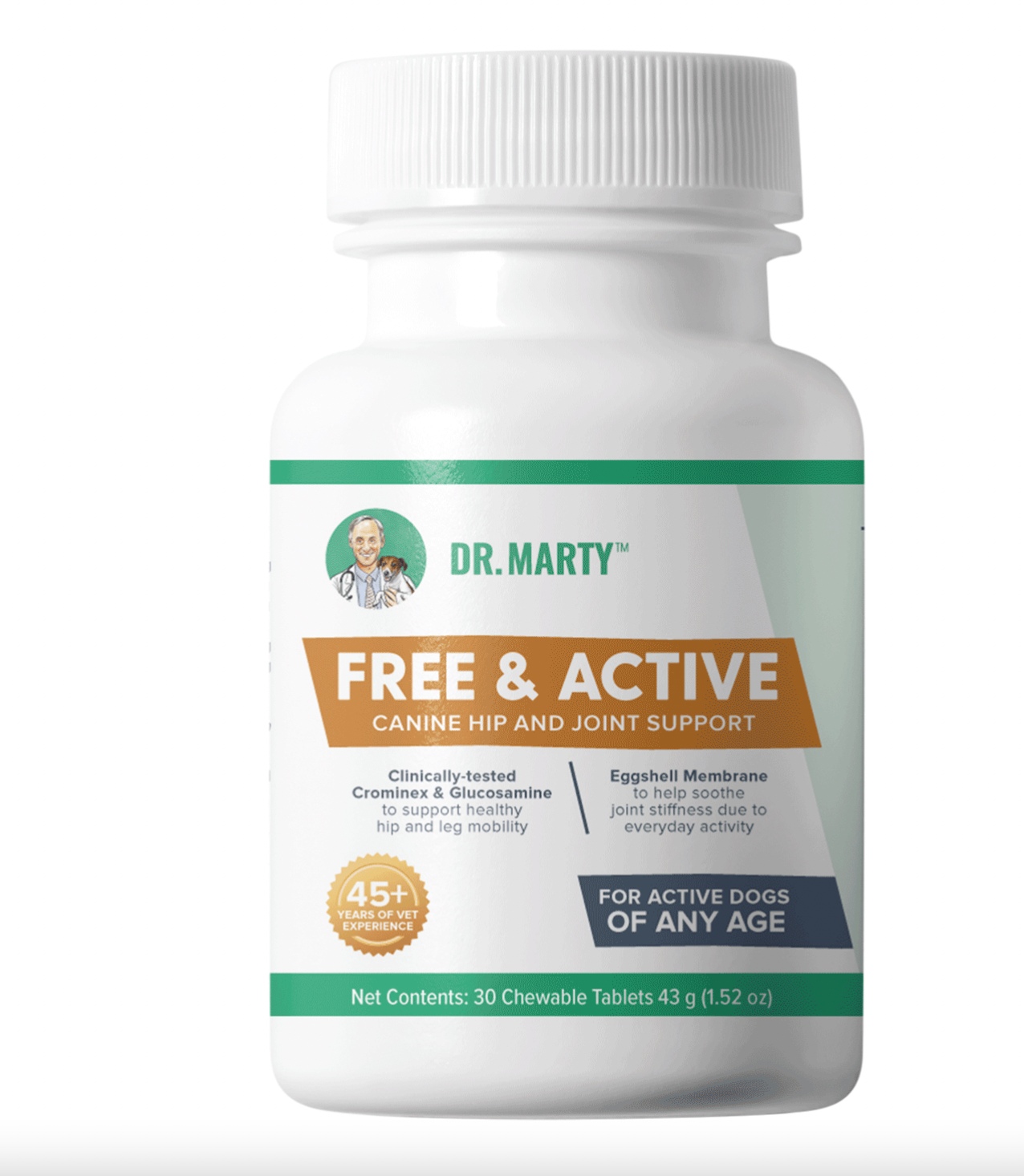 Dr. Marty Hip & Joint Free & Active 30 ct.