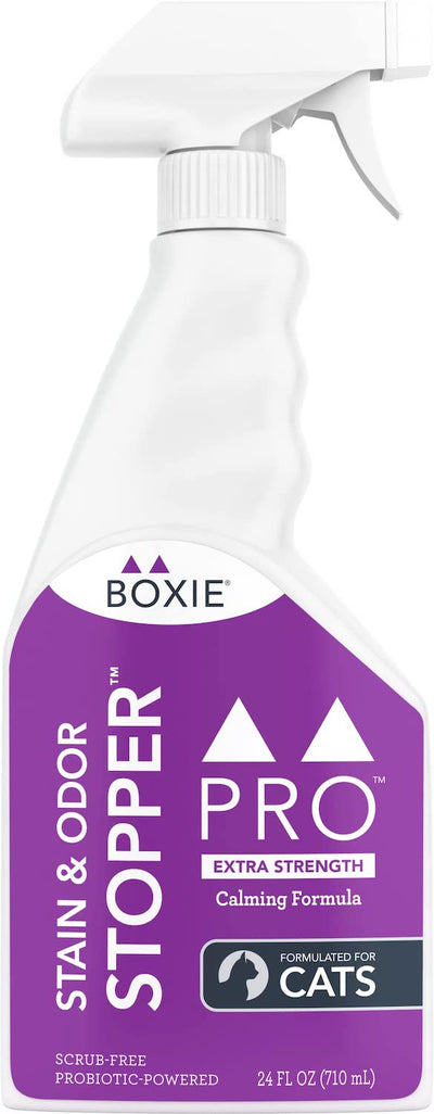 Boxie Cat Pro Stain & Odor Stopper Extra Strength Calming Lavender Scent for Cats 24oz