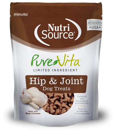 Pure Vita Hip & Joint Treats Dog 6 oz.