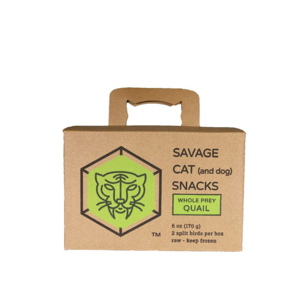 Savage Cat Whole Quail Snacks