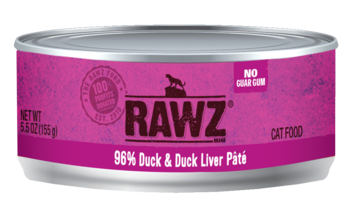 Rawz Cat 96% Duck & Duck Liver Pate
