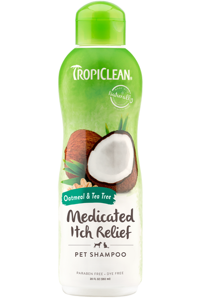 Tropiclean Medicated Oatmeal & Tea Tree Shampoo 20 oz.