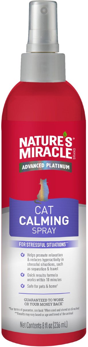 Natures Miracle  Just For Cats No Stress Calming Spray 8 oz.