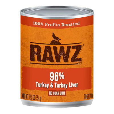 Rawz 96% Turkey & Turkey Liver