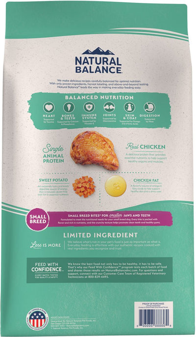 Natural Balance Limited Ingredient Chicken & Sweet Potato Small Breed Bites