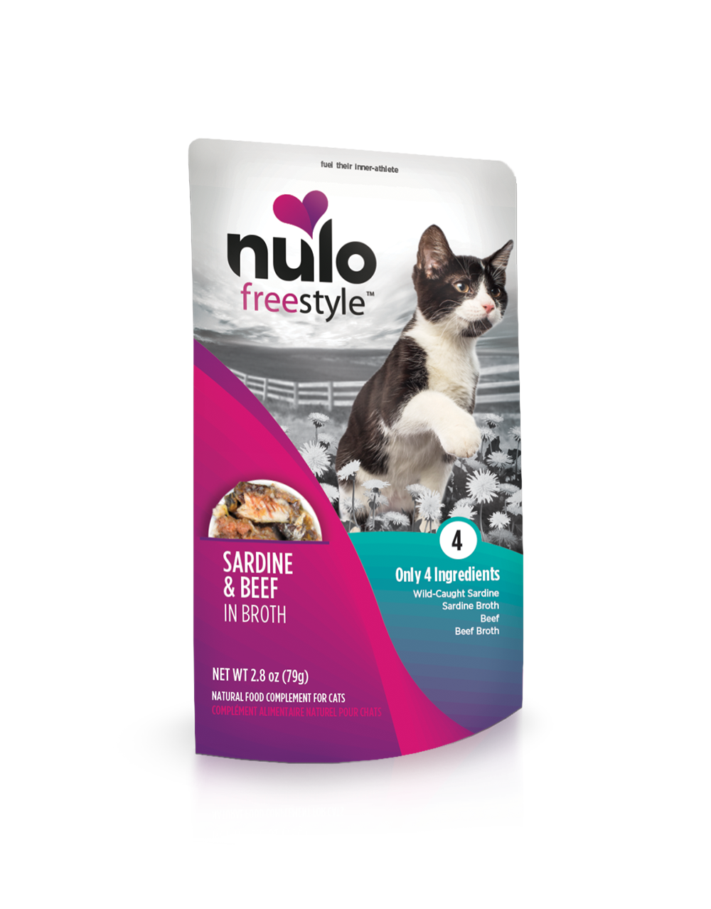 Nulo Cat Sardine & Beef in Broth Pouch