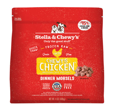 Stella & Chewy's Raw Frozen Chewy's Chicken Morsels 4lbs.