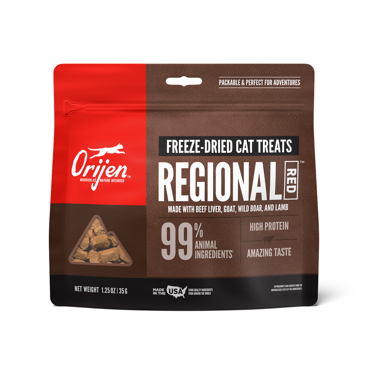 Orijen Regional Red Freeze-Dried Cat Treats 1.25 oz.
