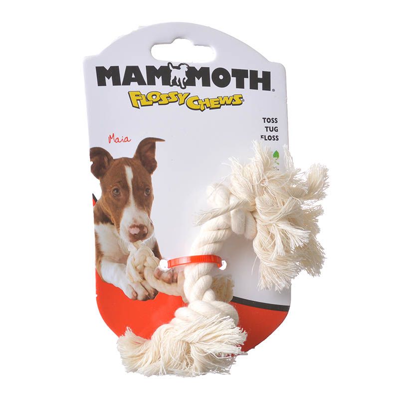 Flossy Chew White Cotton Rope Toy