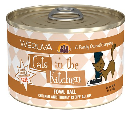 Weruva Cats in the Kitchen Fowl Ball Chicken & Turkey Au Jus