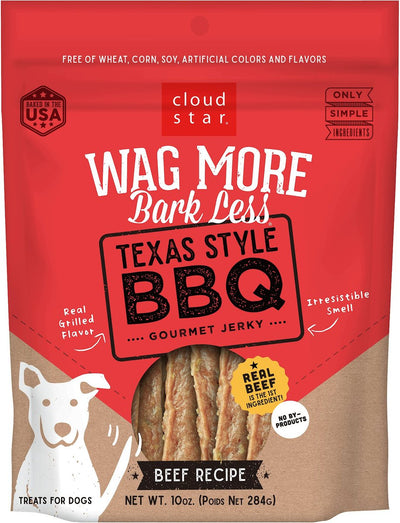 Wag More Bark Less Texas Style BBQ Beef Jerky 10 oz