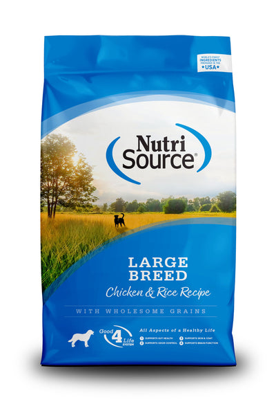 Nutri Source Large Breed Adult Chicken & Rice 26 Lb.