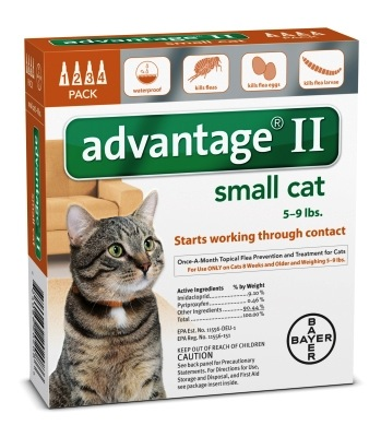 Advantage II for Cats 4-pack