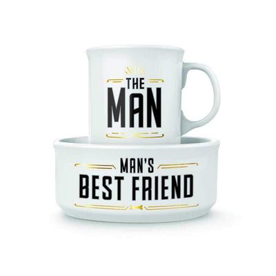 Fred Howligans Mug + Dog Bowl Mans Best Friend