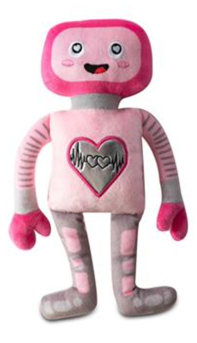 Fringe Will You Beep My Valentine Plush Dog Toy