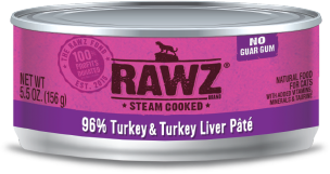 Rawz Cat 96% Turkey & Turkey Liver Pate