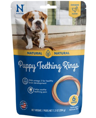 N-Bone Puppy Teething Rings Chicken Flavor