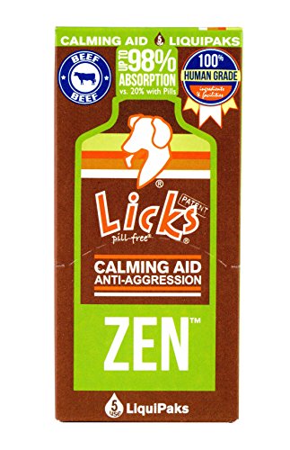 Licks Pill Free Solutions Dog Zen Beef 5 uses