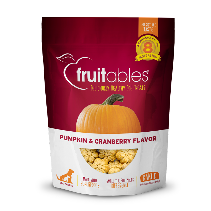 Fruitables Baked Pumpkin & Cranberry Flavor Treats 7 oz.