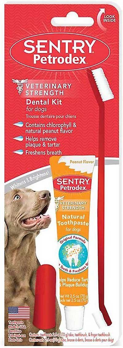 Sentry Petrodex Peanut Butter Flavored Enzymatic Toothpaste Kit 2.5oz