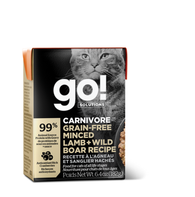 Go! Solutions Carnivore Cat GF Minced Lamb + Boar