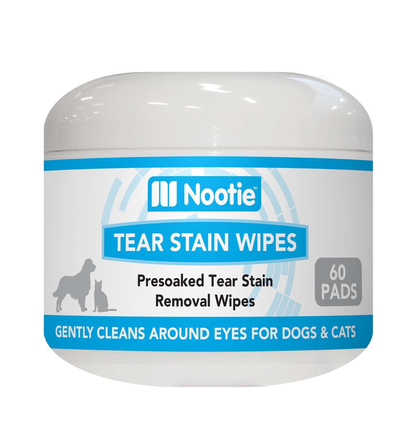Nootie Tear Stain Wipes with Aloe Vera 60 ct